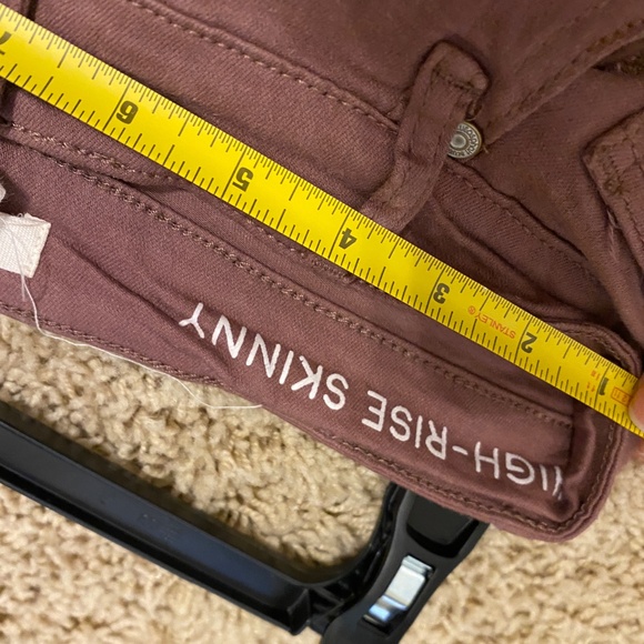 Womens' High Rise Skinny Rose Colored Jeans by Blue Asphalt Sz. L - Picture 12 of 16